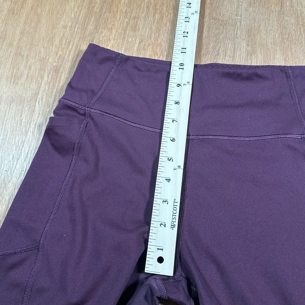 Victoria's Secret Leggings Women 8 Purple Activewear Pockets High Rise Stretch
